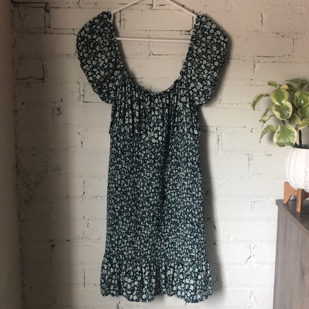 Wild Fable smocked puff sleeve mini dress